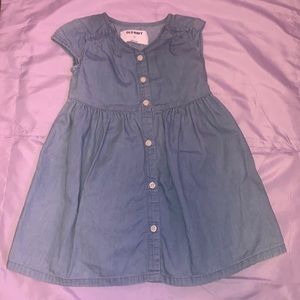 2T Denim button down dress